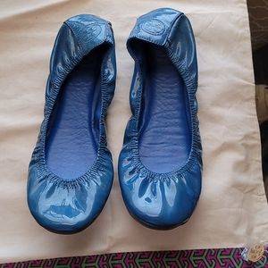 Tory Burch Eddie Ballet Flats (BLUE)